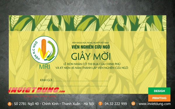 Mẫu phong bì đẹp - Phong bì thư mời hội nghị